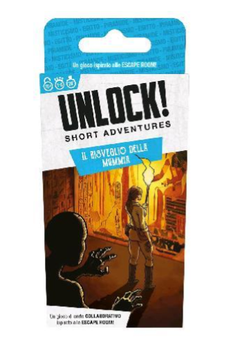 ASMODEE UNLOCK! SHORT ADVENTURES IL RISVEGLIO DELLA MUMMIA GIOCO DA TAVOLO DI ENIGMI